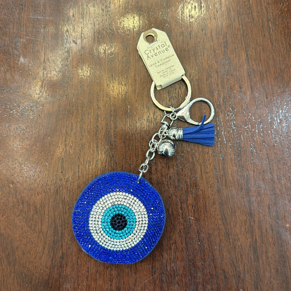 NWT Evil Eye Embellished Keychain